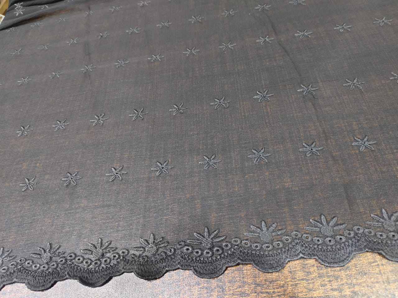 CHIFFON DUBTA BLACK COLOR