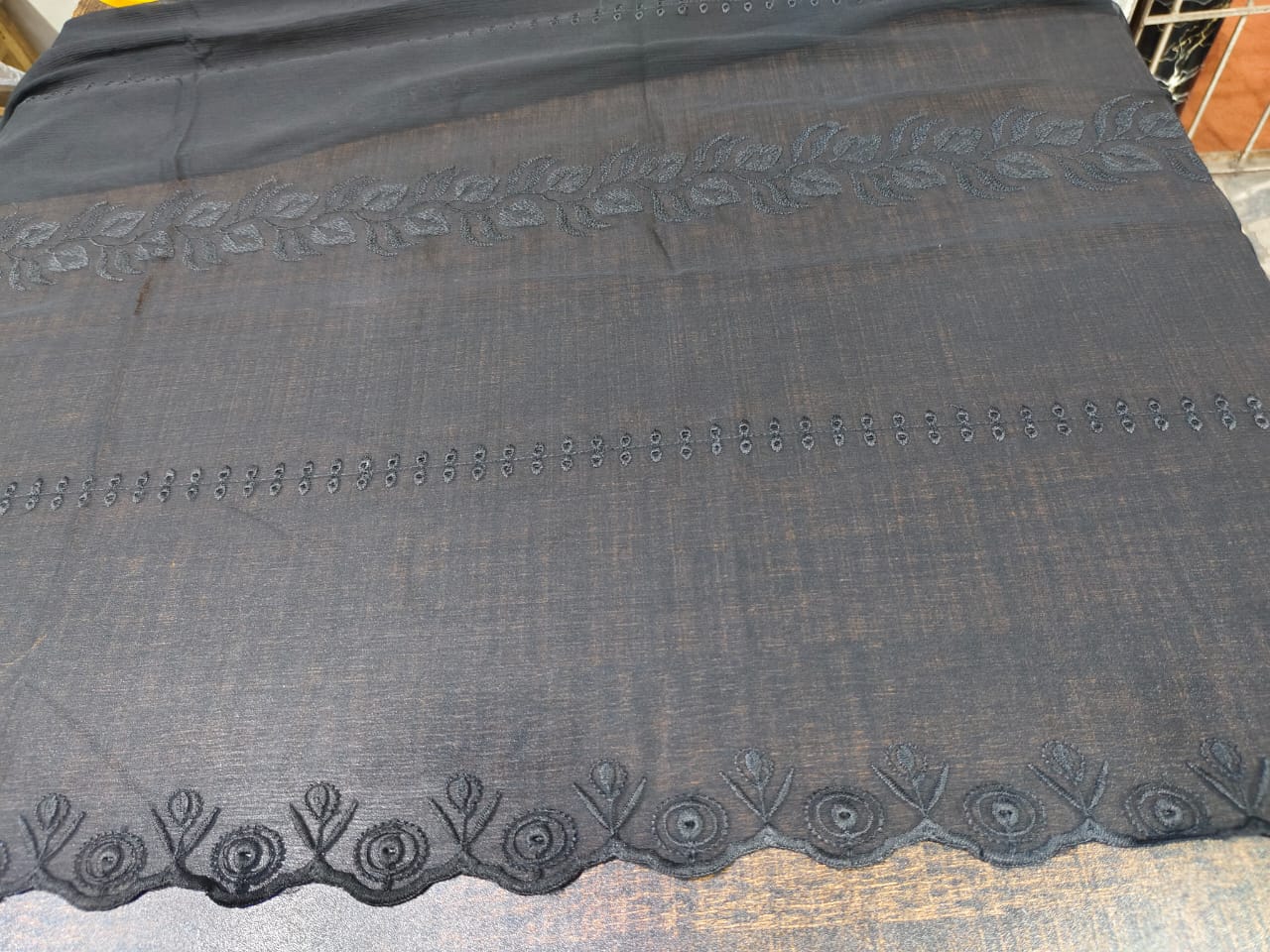 CHIFFON DUBTA BLACK COLOR