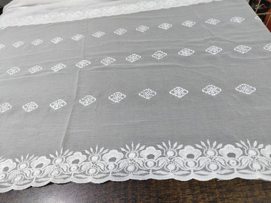 CHIFFON DUBTA WHITE COLOR